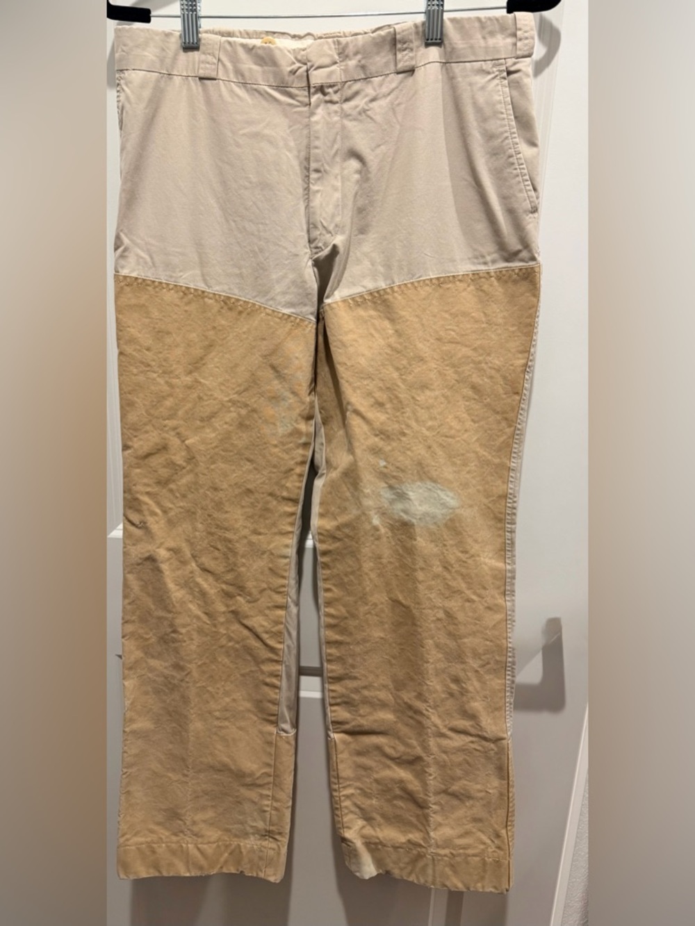 Staffords-Briar-Proof Pants Mens 34 X 30  Khaki Hunting Brush Guard Shooting VTG